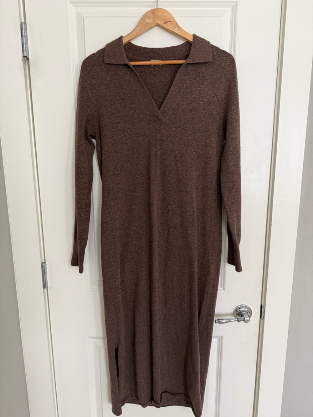 Faherty Jackson Sweater Dress in Mocha Heather